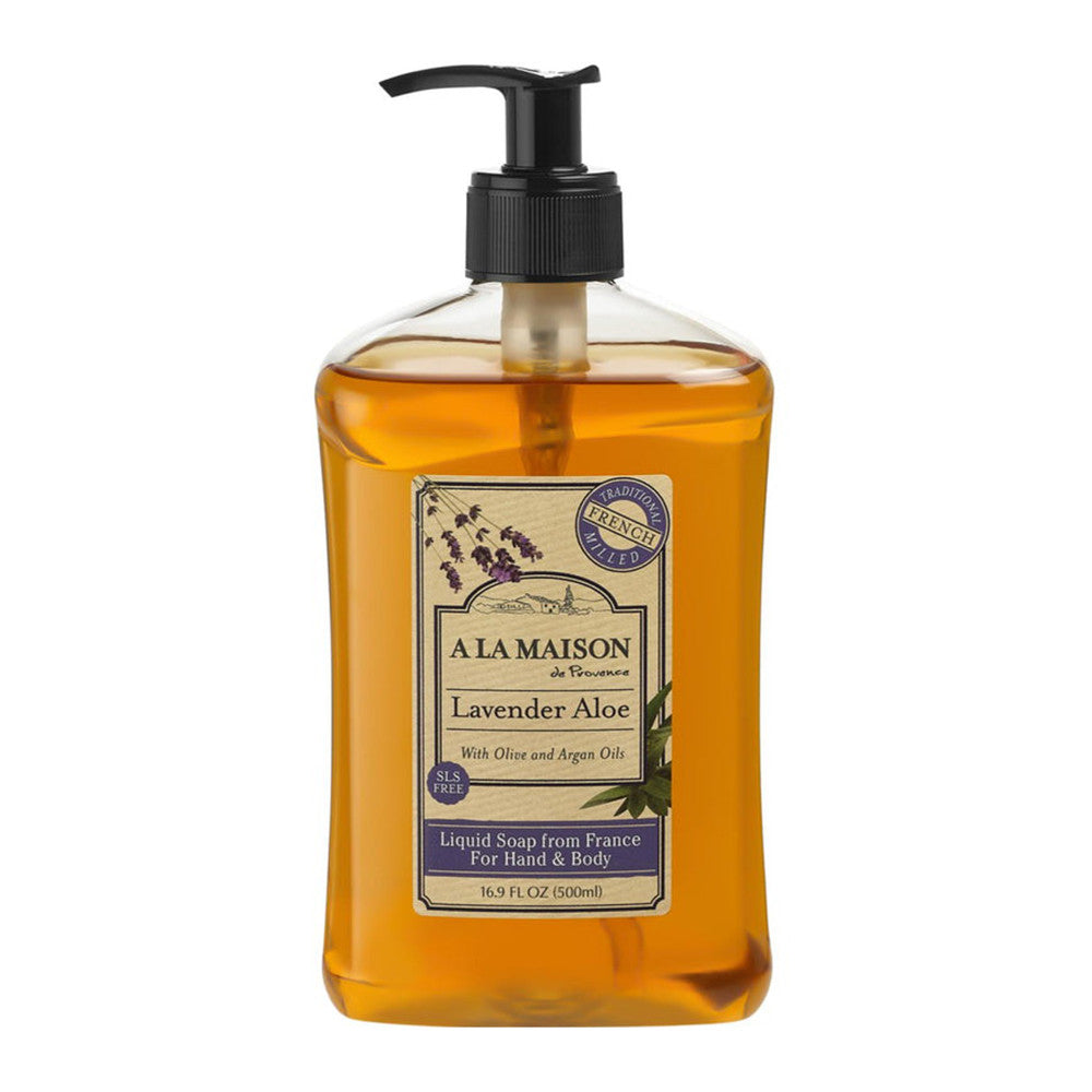 A La Maison Liquid Soap For Hand And Body, Lavender Aloe - 16.9 Oz